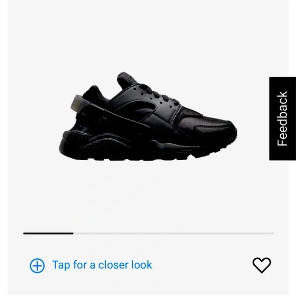 Nike Air Huarache Black Women US 7.5 Men US 6 Brand new in box got as a gift